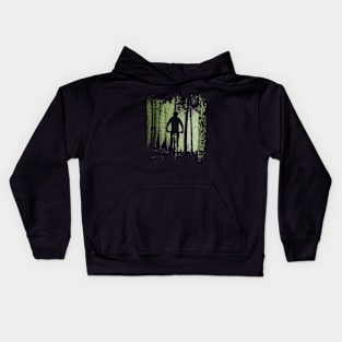 Twilight Forest Trail Cyclist Natural MTB Biker Kids Hoodie